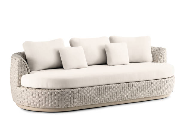 Sintra 3er Loungebank Aluminium