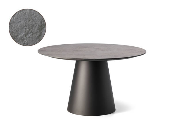 San Marino Gartentisch rund Aluminium Ø130 cm