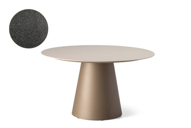 San Marino Gartentisch rund Aluminium Ø130 cm