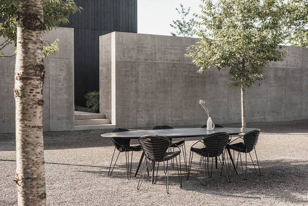 Ottawa Gartentisch Set Edelstahl/Aluminium