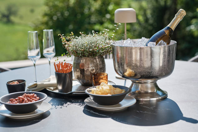 San Marino Gartentisch Set Aluminium/Rope 3