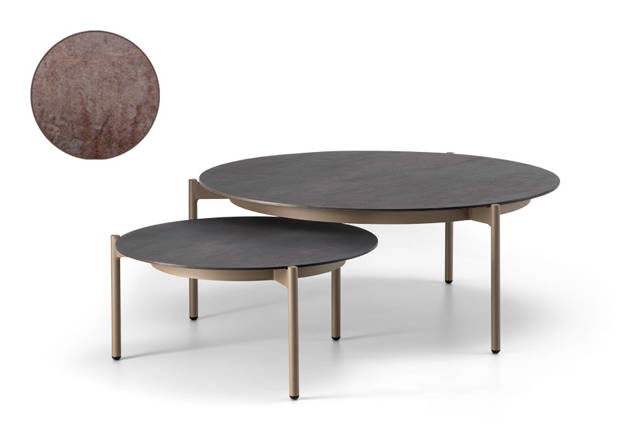 Taormina Set de table de salon aluminium Ø 60/90 cm