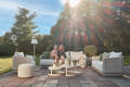 Messina Banc lounge 2 places aluminium 5