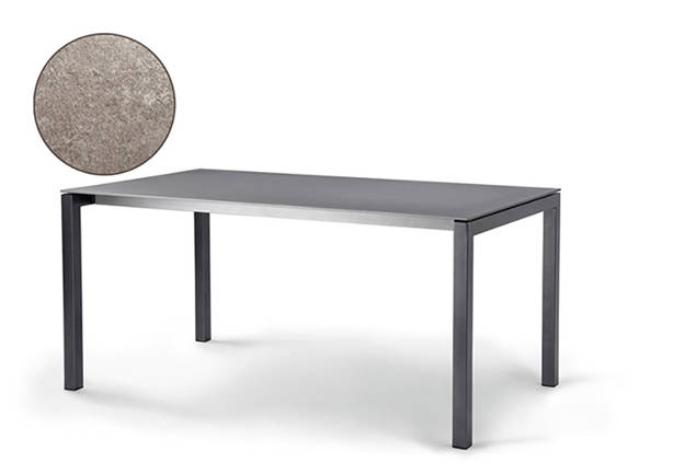 Pilatus Gartentisch Stahl 140x80 cm