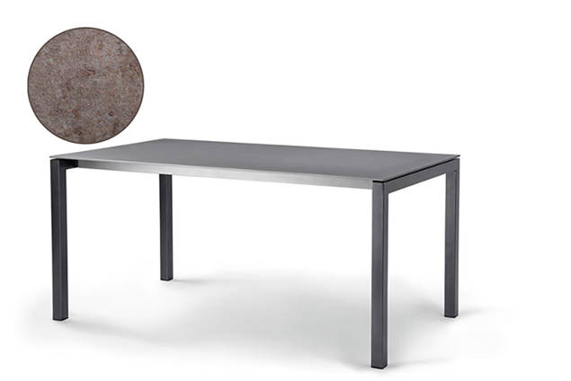 Pilatus Gartentisch Stahl 140x80 cm