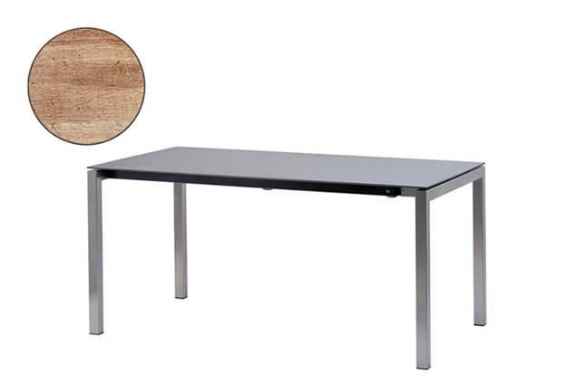 Pilatus Gartentisch Stahl 160x90 cm