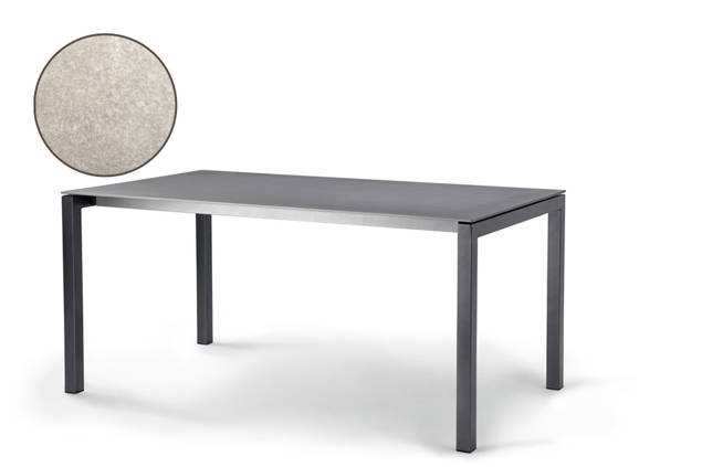 Pilatus Gartentisch Stahl 140x80 cm