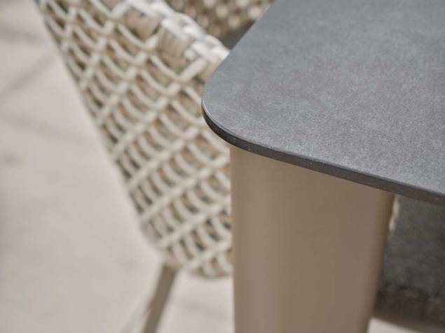 Colares Gartentisch Set Aluminium 3