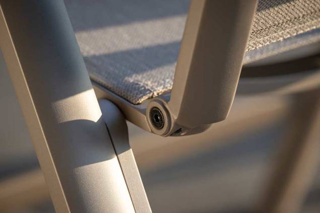 Kopenhagen Gartentisch Set Aluminium/Rope 3