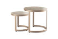 Lucca Beistelltisch Set Aluminium 1