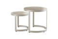 Lucca Beistelltisch Set Aluminium 1