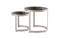 Lucca Beistelltisch Set Aluminium 1