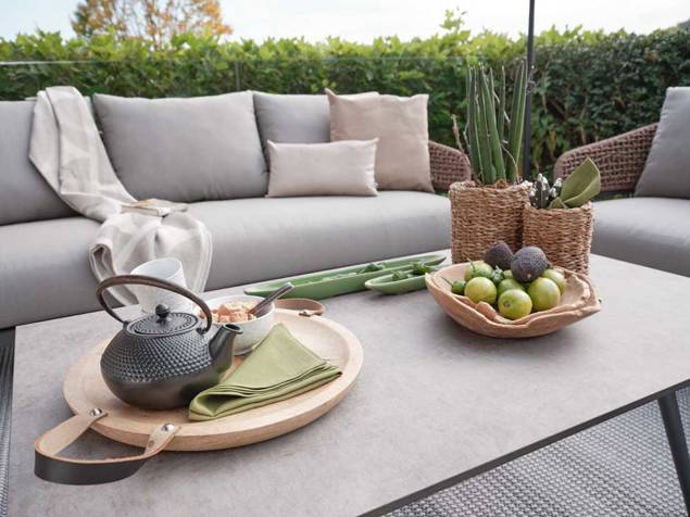 Enna Gartenlounge Set Aluminium 2