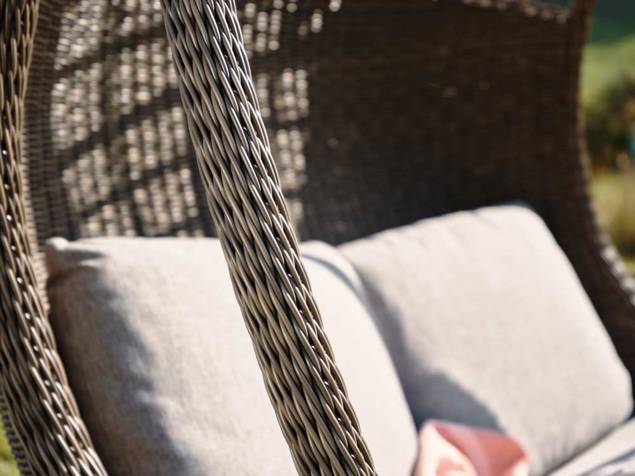 Laos Ensemble balancelle suspendu rotin 7