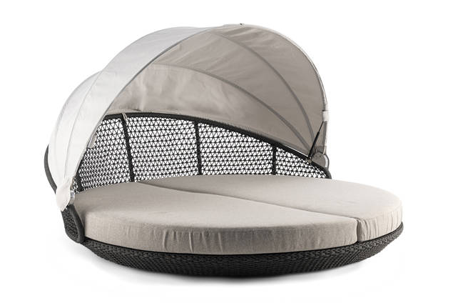 Medulin Lit de jardin rond rotin