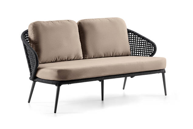 Ravenna 2.5er Loungebank Aluminium