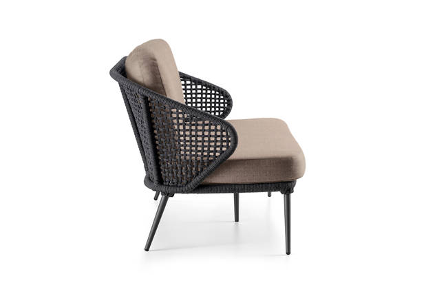 Ravenna 2.5er Loungebank Aluminium 1