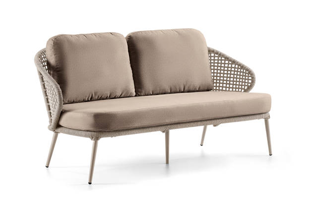 Ravenna Banc lounge 2.5 places aluminium