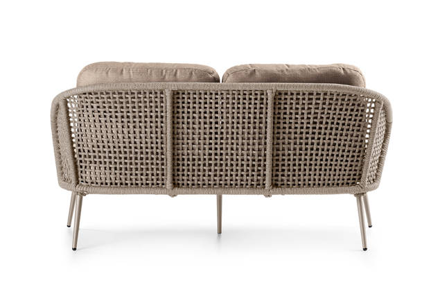 Ravenna Banc lounge 2.5 places aluminium 2