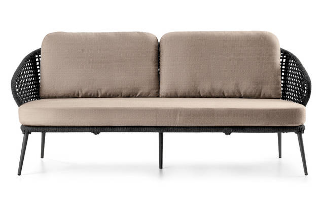 Ravenna 3er Loungebank Aluminium 3