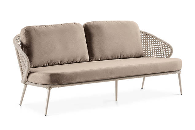 Ravenna Banc lounge 3 places aluminium