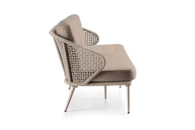 Ravenna Banc lounge 3 places aluminium 1