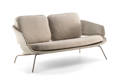 Santiago Banc lounge 2 places acier inoxydable