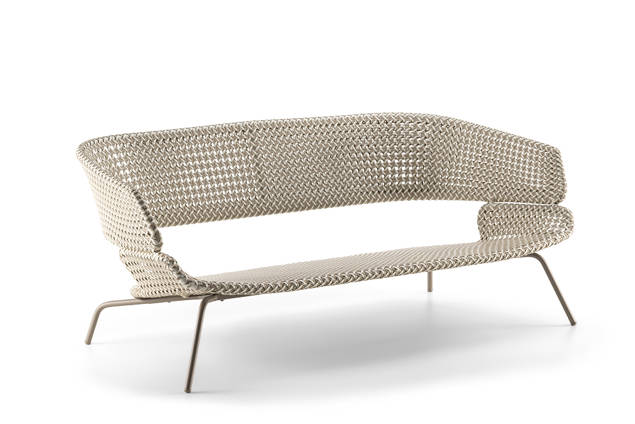 Santiago 2er Loungebank Edelstahl 1