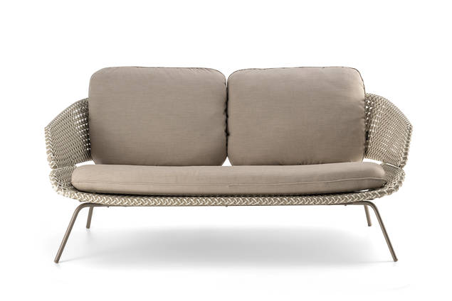 Santiago 2er Loungebank Edelstahl 4