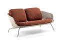 Santiago 2er Loungebank Edelstahl