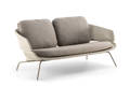 Santiago 2er Loungebank Edelstahl