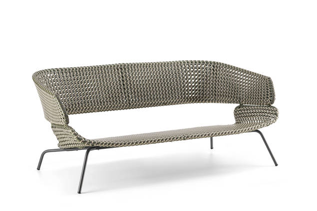 Santiago 2er Loungebank Edelstahl 1