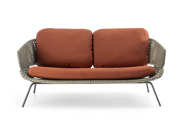 Santiago 2er Loungebank Edelstahl 4