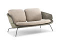 Santiago Banc lounge 2 places acier inoxydable