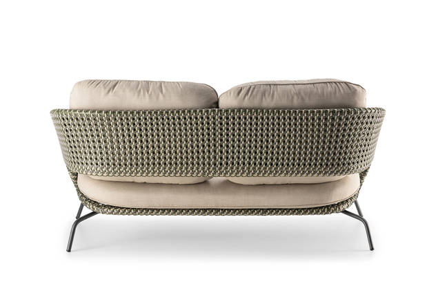 Santiago 2er Loungebank Edelstahl 3