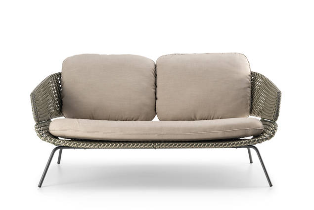 Santiago 2er Loungebank Edelstahl 4