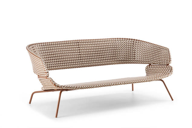 Santiago 2er Loungebank Edelstahl 1