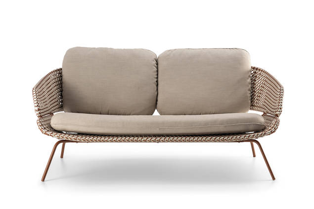 Santiago 2er Loungebank Edelstahl 4