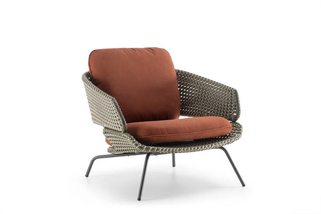 Santiago Fauteuil lounge acier inoxydable