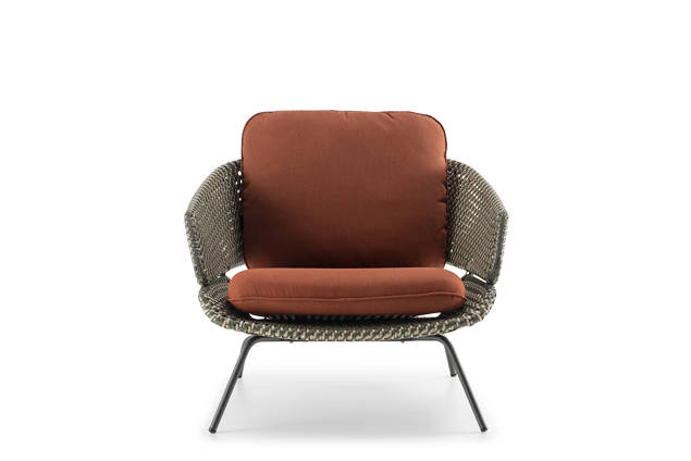 Santiago Fauteuil lounge acier inoxydable 4