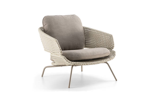 Santiago Fauteuil lounge acier inoxydable