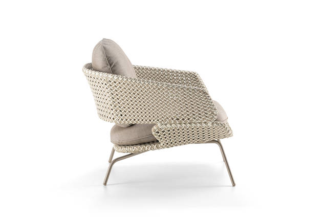 Santiago Fauteuil lounge acier inoxydable 2