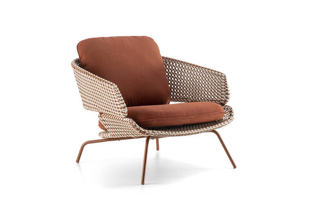 Santiago Fauteuil lounge acier inoxydable