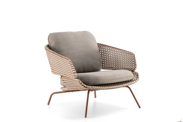 Santiago Fauteuil lounge acier inoxydable