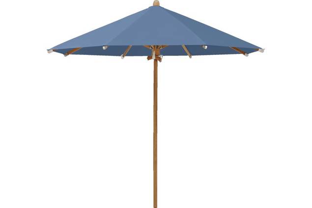 TEAKWOOD Parasol Glatz rond Ø 300 cm