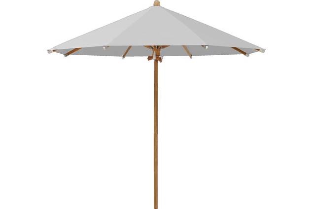 TEAKWOOD Parasol Glatz rond Ø 300 cm