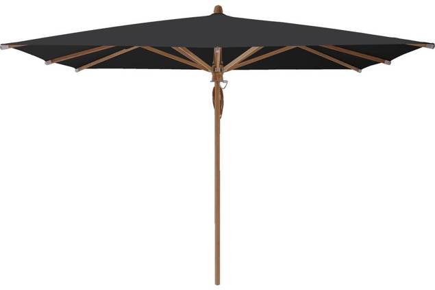 TEAKWOOD Sonnenschirm Glatz quadratisch 330 x 330 cm