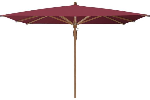 TEAKWOOD Sonnenschirm Glatz quadratisch 330 x 330 cm