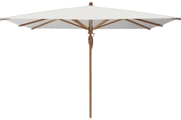 TEAKWOOD Sonnenschirm Glatz quadratisch 330 x 330 cm