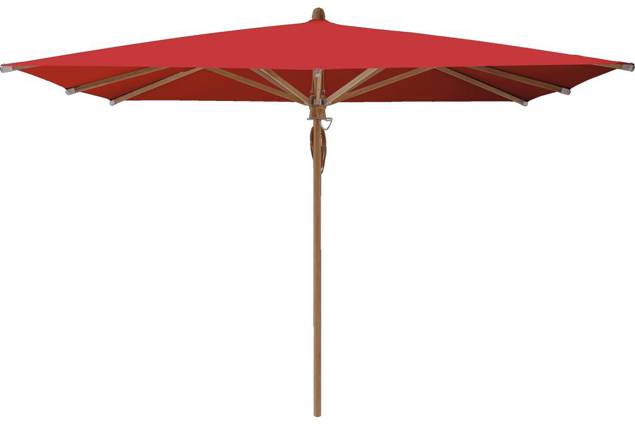 TEAKWOOD Sonnenschirm Glatz quadratisch 330 x 330 cm